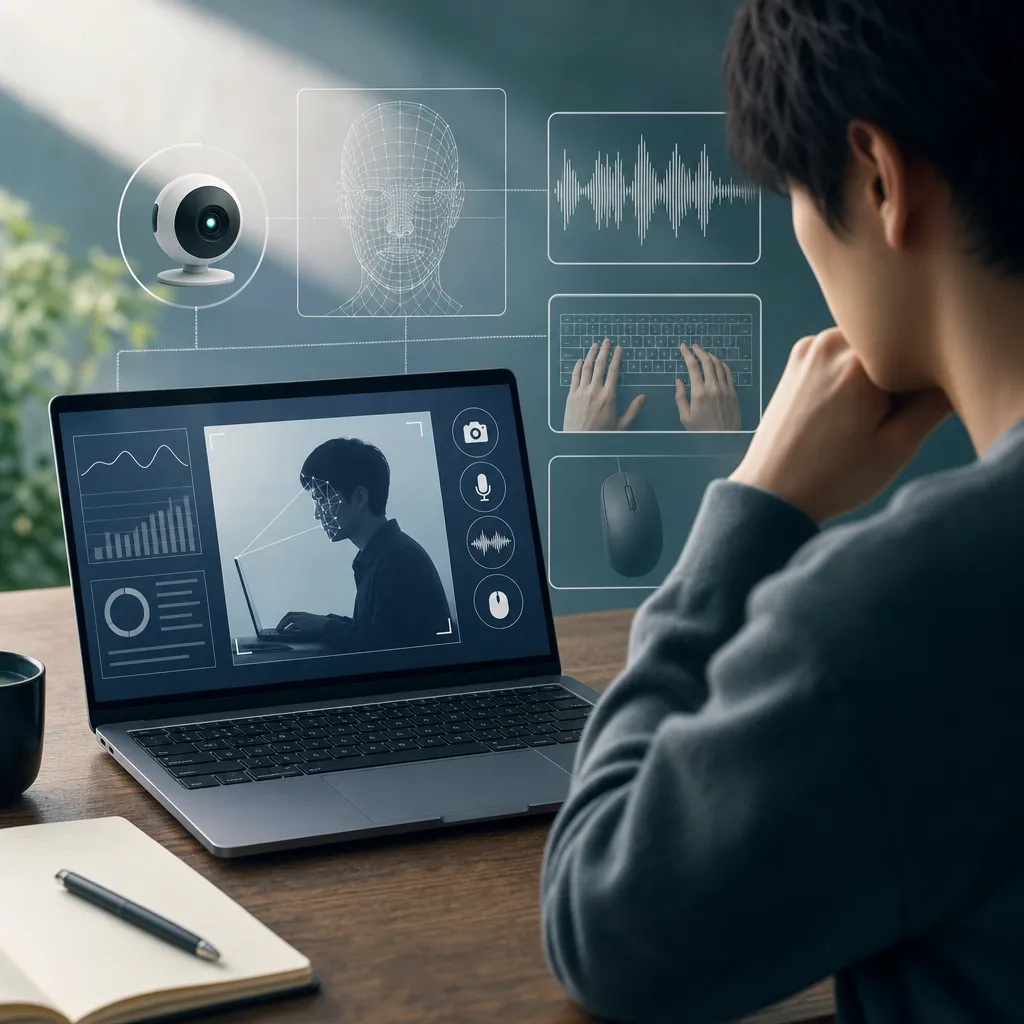 監視型Webテストのカンニング検知は何で見抜かれる？受験者向けに仕組みを整理 のアイキャッチ画像