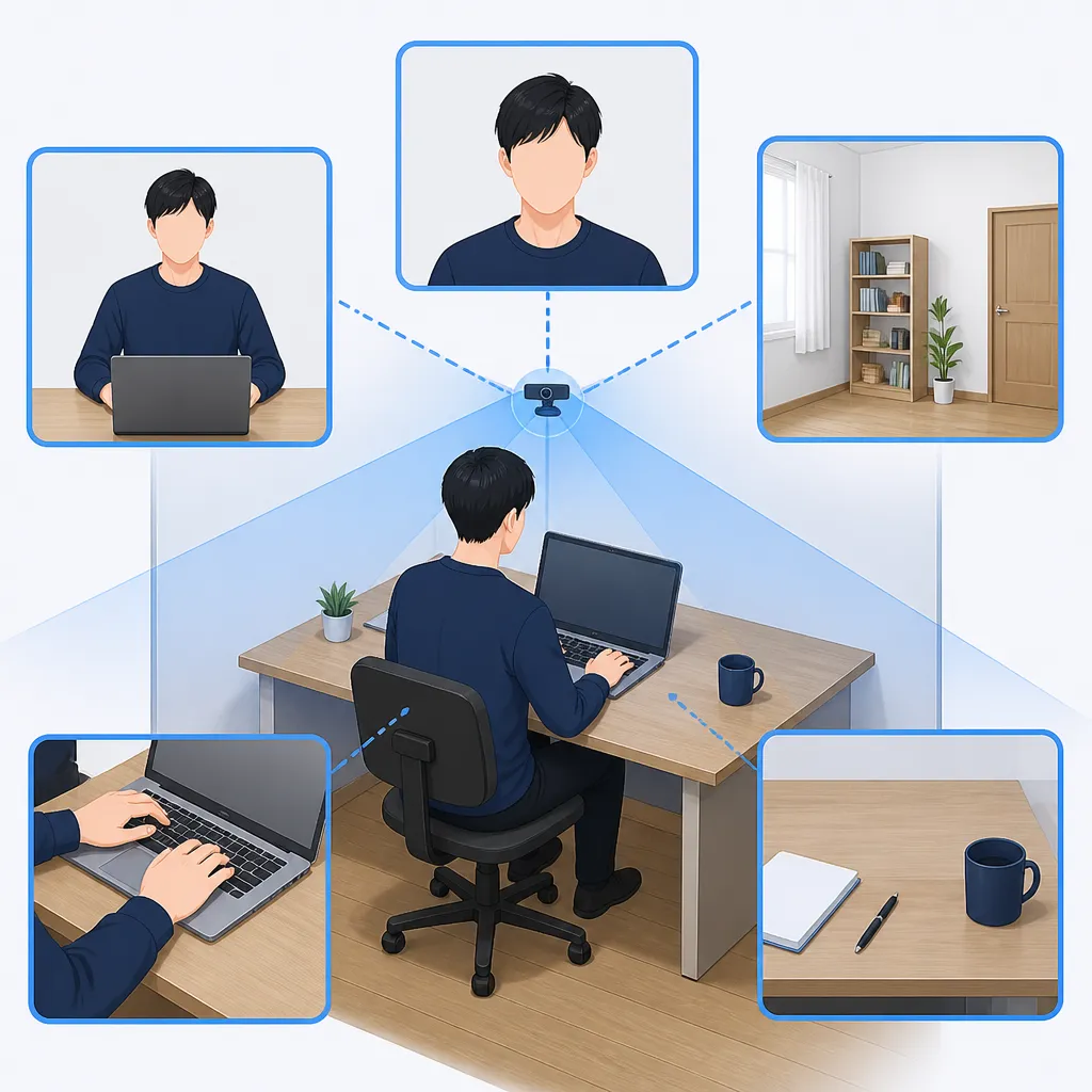 結論：監視型Webテストのカメラは「顔だけ」ではなく、上半身・机・背景まで見られる前提で準備する
