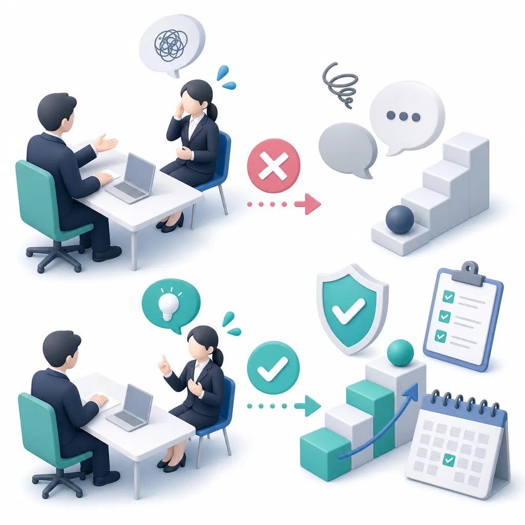 やってはいけない返し方と、その言い換え