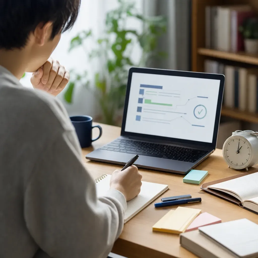 就活のwebテストで時間がない人へ｜解答集を使う前に整える優先順位 のアイキャッチ画像